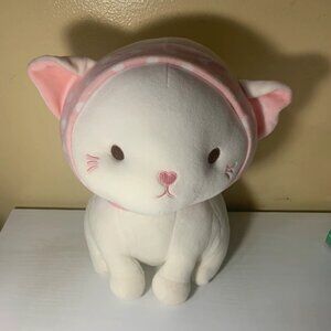 Cute Valentine’s White Cat Plush